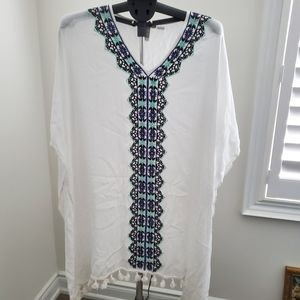 NWOT Swimsuit coverup size L 100% Rayon